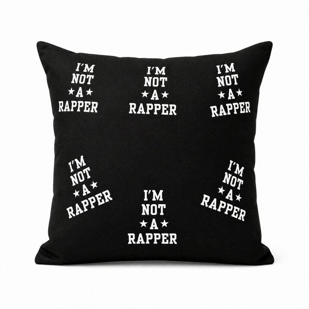 I’M Not A Rapper Throw Pillow