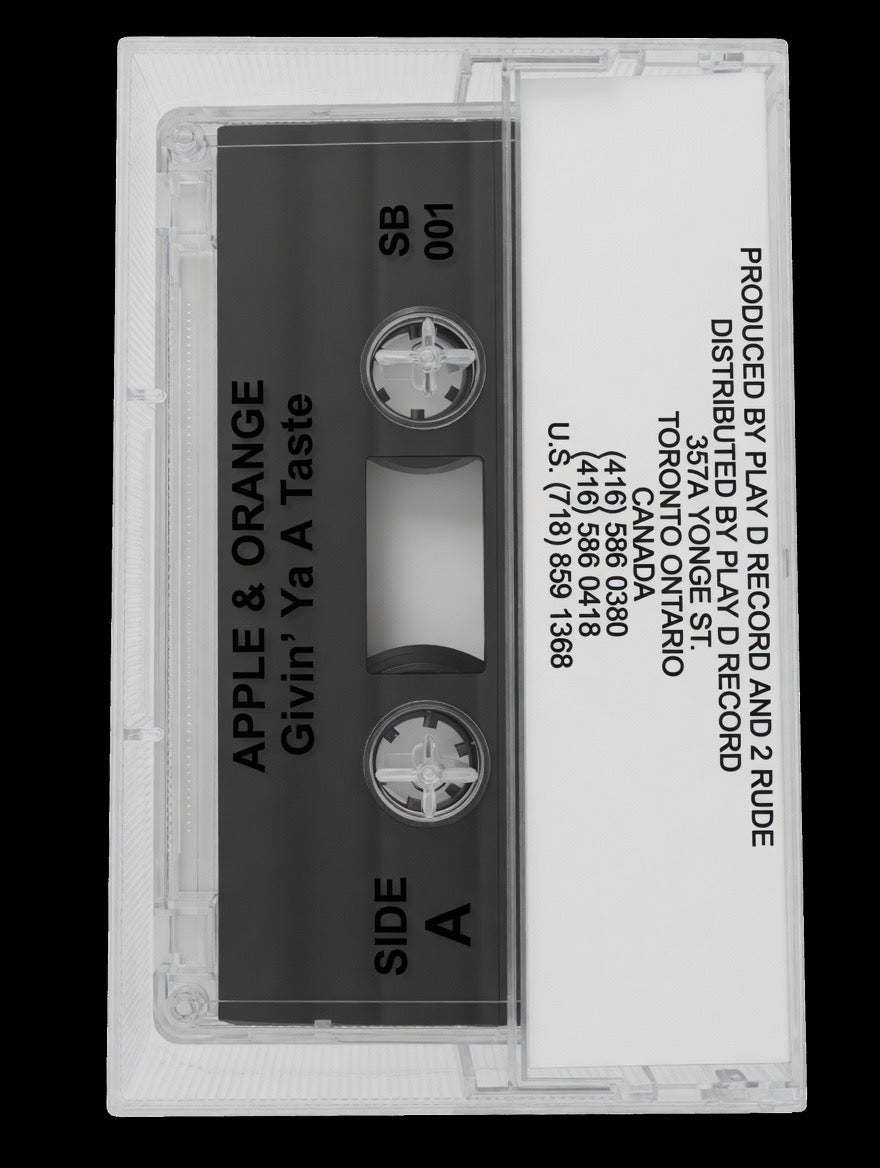 Apples & Orange - Givin You A Taste. Classic Canadian Hip Hop Cassette Tape