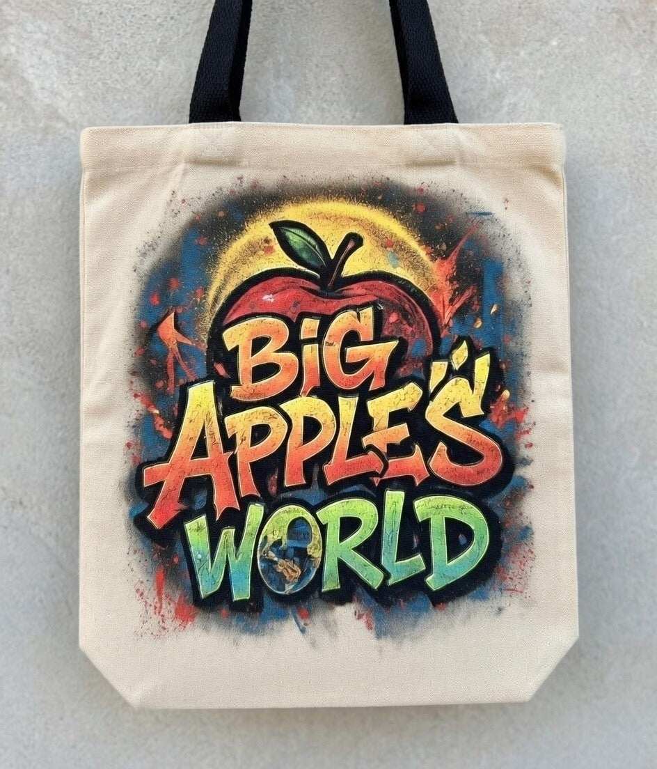 Big Apples Worlds Tote Bag
